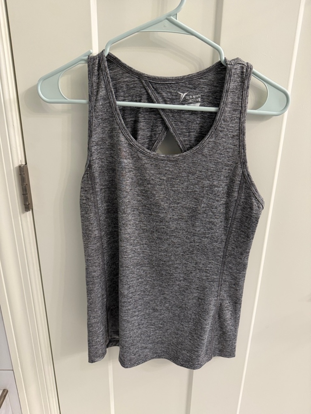 Old Navy Gray Heather Cross-Back Active Tank
